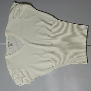 Reference Point knit top (Ivory)